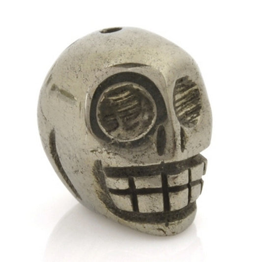 Gemstone-15x12mm Pyrite Skull-Quantity 1