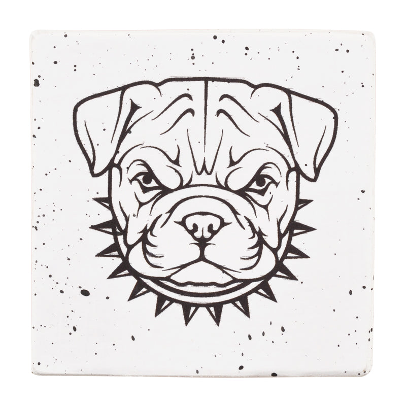 Gift Boxes-Bulldog-Paper Mache-Square-X-Small-Quantity 1