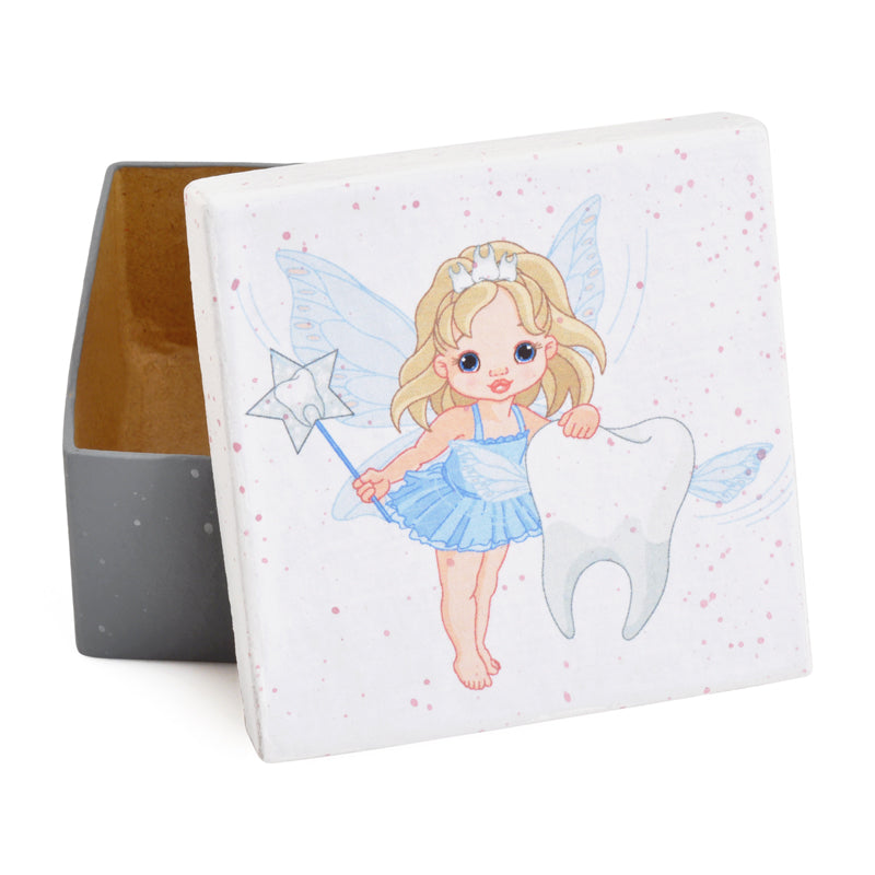 gift boxes cute flying tooth fairy paper mache square x small quantity 1 tamara scott