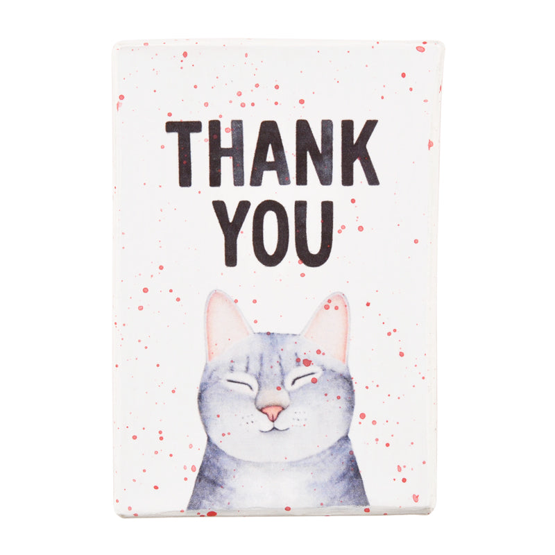 Gift Boxes-Thank you Cat-Paper Mache-Rectangle-X-Small-Quantity 1