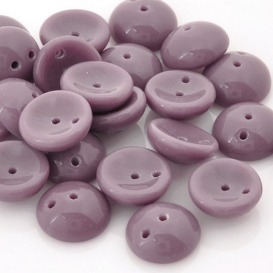 Glass-4x8mm Piggy Bead-Opaque Lilac-Czech-Quantity 24