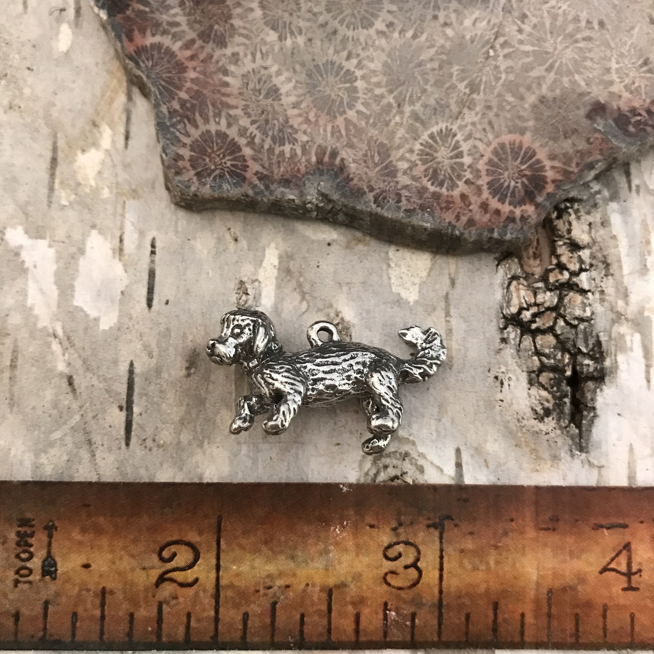 Green Girl Studios-Pewter Pendant-15x30mm Bichon Frise