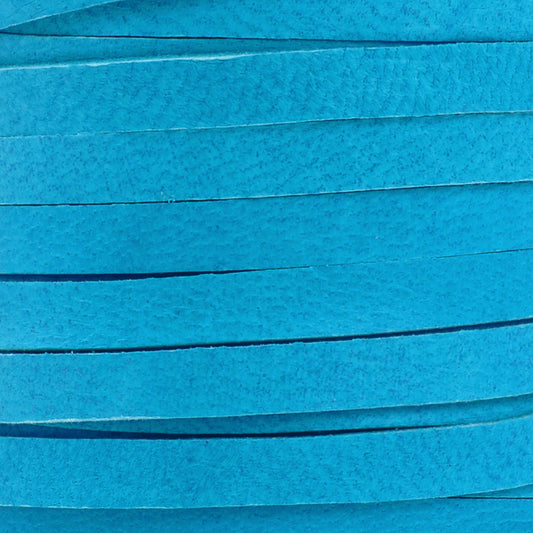 Leather-3mm Deerskin Lace-1/8 Inch-Dark Turquoise