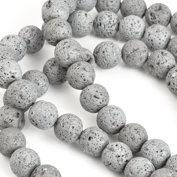 Flat Round Lava Beads, Dyed, about (14-15)x5mm, Hole Size 2mm, 28 Beads,  Length 15”