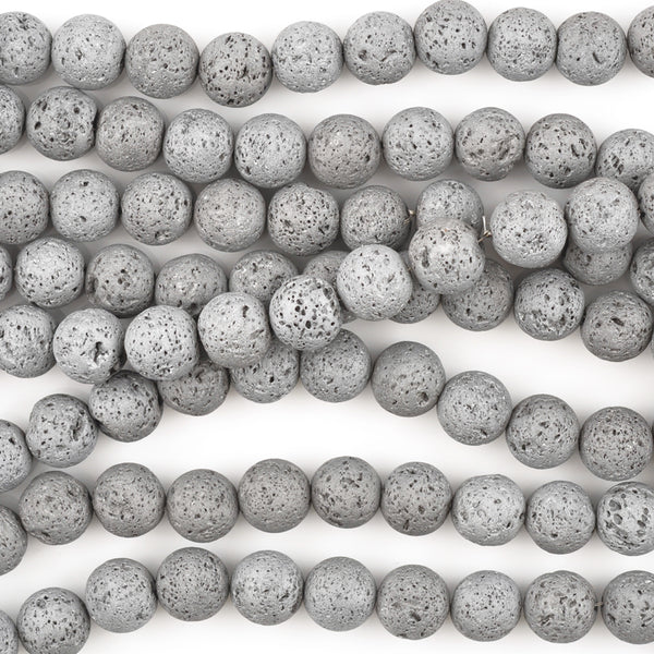 Asingeloo Natural Metallic Titanium Coated Lava Rock Volcanic Stone Beads  for Jewelry Making Round Loose Spacer Beads 6mm Mix Color Gemstones 15 a