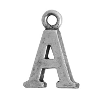 Nunn Design-Pewter-10mm Charm Initial A