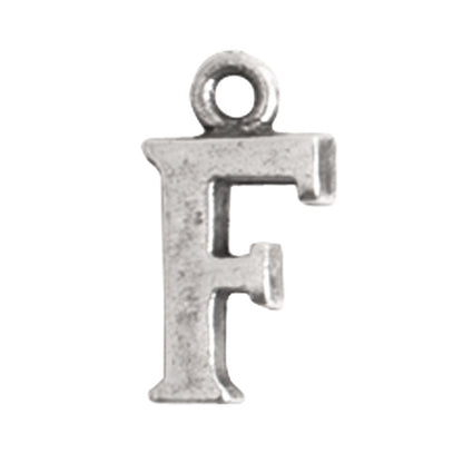 Nunn Design-Pewter-10mm Charm Initial F