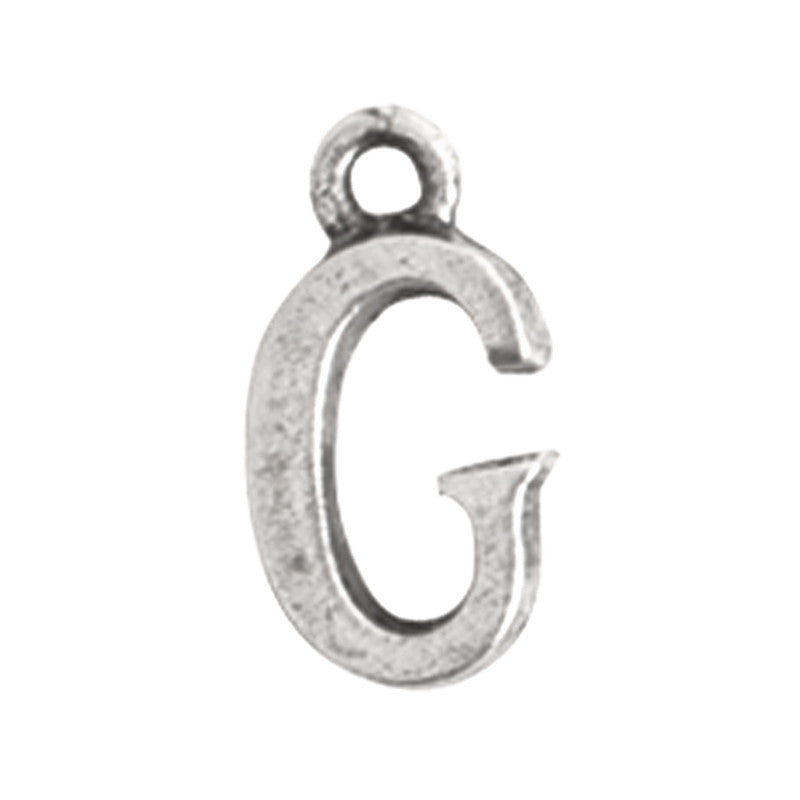 Nunn Design-Pewter-10mm Charm Initial G