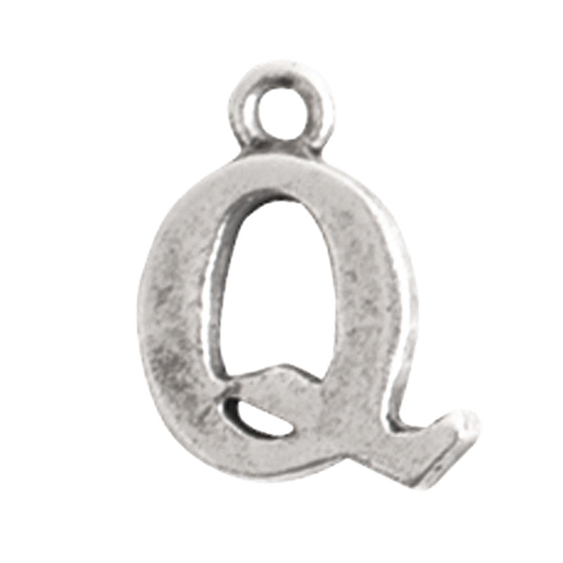 Nunn Design-Pewter-10mm Charm Initial Q