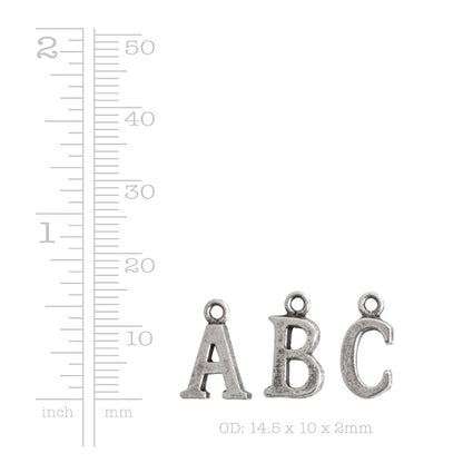 Nunn Design-Pewter-10mm Charm Initial Z