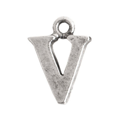 Nunn Design-Pewter-10mm Charm Initial V