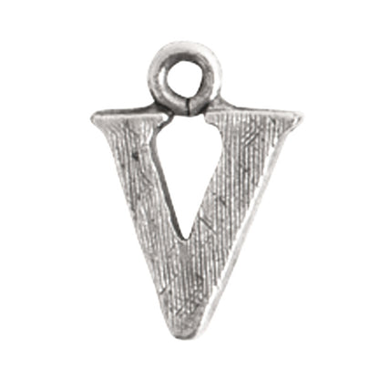 Nunn Design-Pewter-10mm Charm Initial V