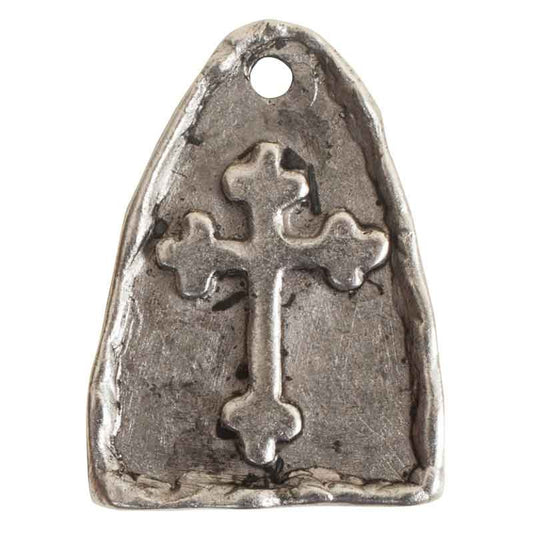 Nunn Design-Pewter-16x22mm Arch Cross Charm