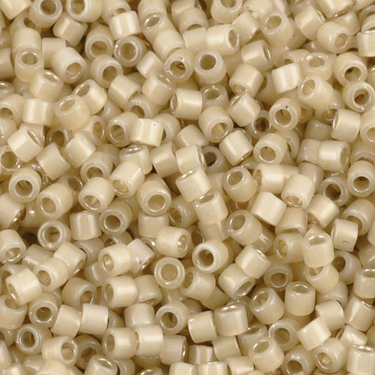 Seed Beads-11/0 Delica-1458 Silver Lined Light Honey Opal-Miyuki