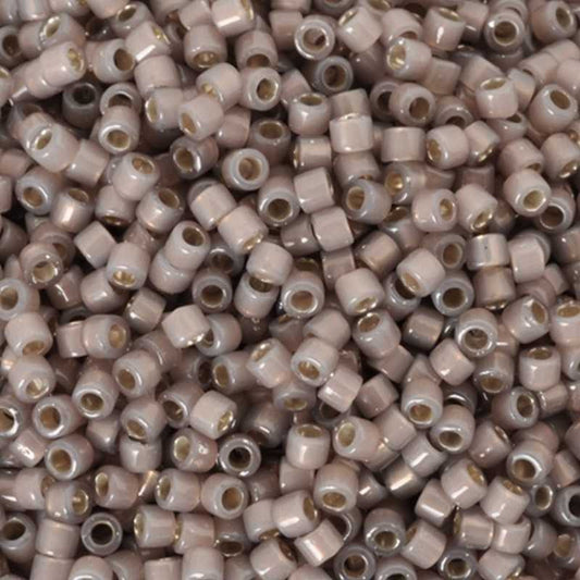 Seed Beads-11/0 Delica-1460 Silver Lined Cinnamon Opal-Miyuki-7 Grams