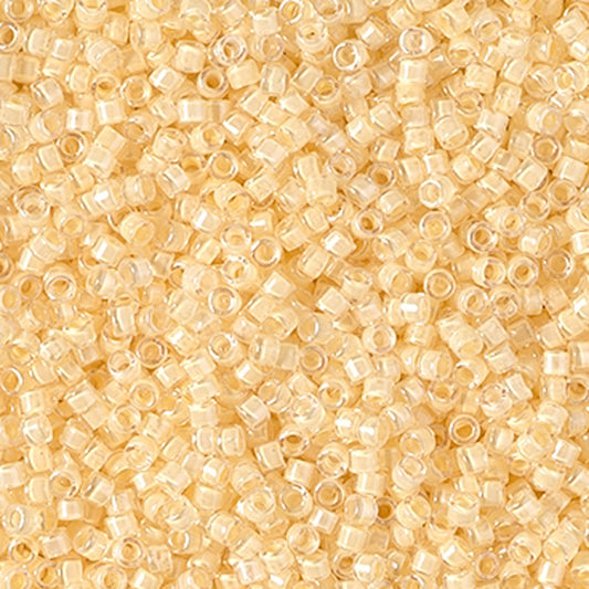 Seed Beads-11/0 Delica-2371 Inside Dyed Ivory-Miyuki