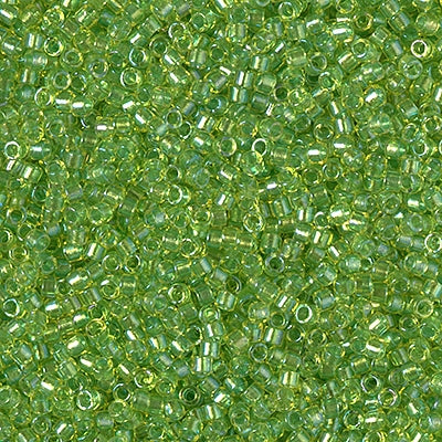 Seed Beads-11/0 Delica-2376 Inside Dyed Chartreuse