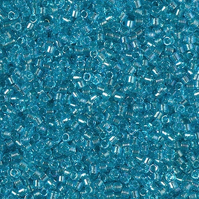 Seed Beads-11/0 Delica-2382 Inside Dyed Aqua-Miyuki