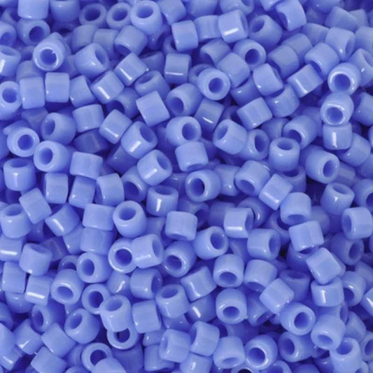 Seed Beads-11/0 Delica-730 Opaque Periwinkle-Miyuki-7 Grams