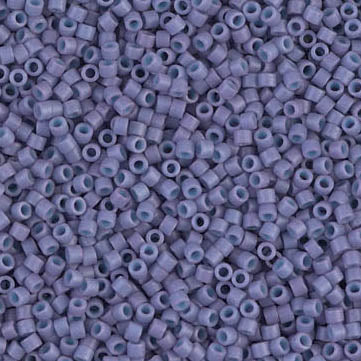 Seed Beads-11/0 Delica-799 Dyed Semi-Frosted Opaque Lavender