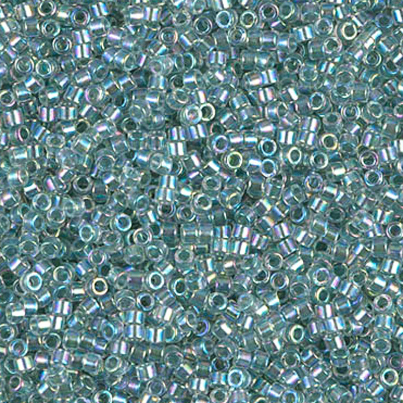 Seed Beads-11/0 Delica-84 Sea Foam Lined Crystal-Miyuki