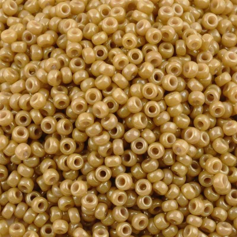 Seed Beads-6/0 Round-1461 Dyed Opaque Latte-Miyuki-16 Grams