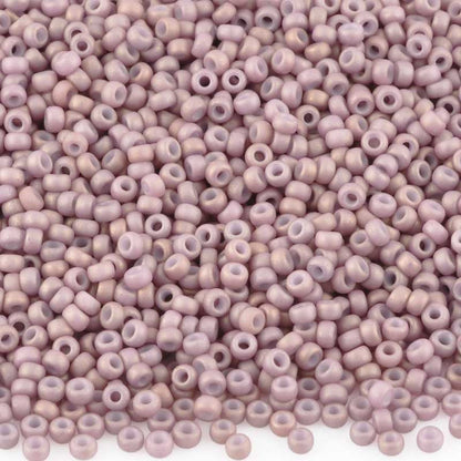 Seed Beads-11/0 Round-2034 Matte Antique Rose Gold Luster-Miyuki