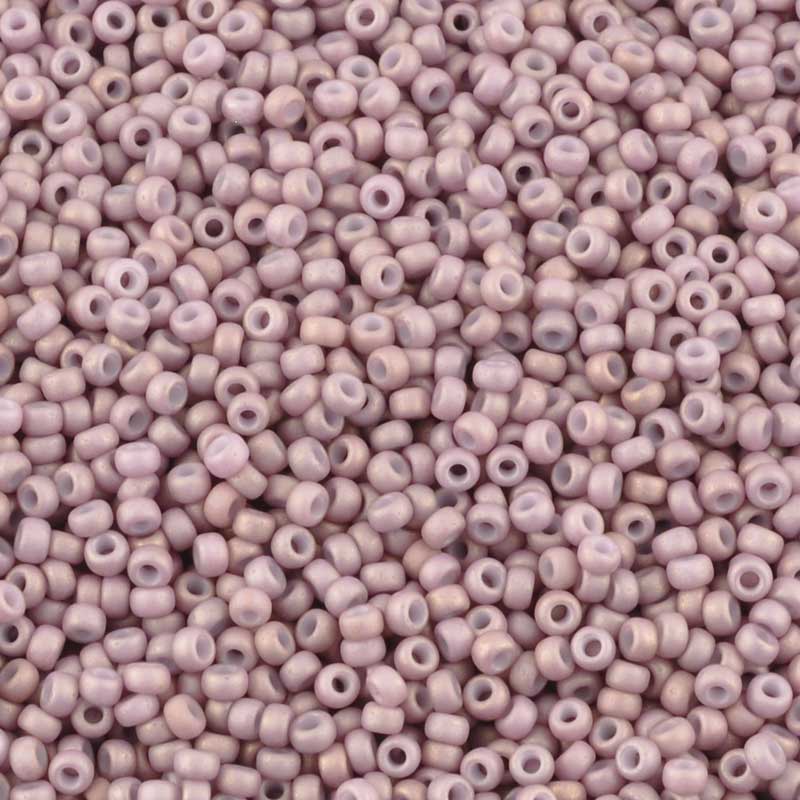 Seed Beads-11/0 Round-2034 Matte Antique Rose Gold Luster-Miyuki