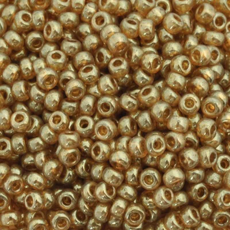 Seed Beads-11/0 Round-311 Topaz Gold Luster-Miyuki-16 Grams