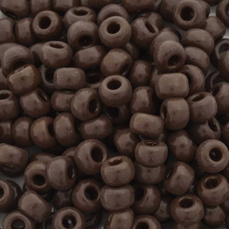 Seed Beads-11/0 Round-409 Opaque Chocolate-Miyuki-16 Grams