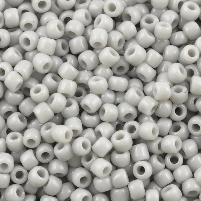 Seed Beads-11/0 Round-53 Opaque Gray-Toho-16 Grams