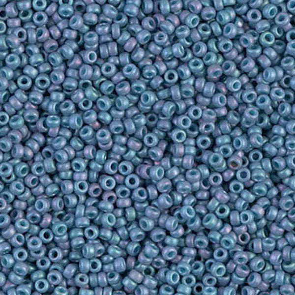 Miyuki 15/0 Round Seed Bead, 15-401F, Matte Black