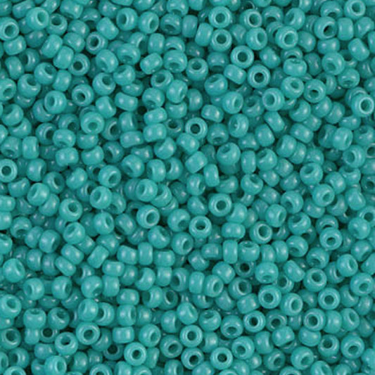 Seed Beads-15/0 Round-412 Opaque Turquoise Green