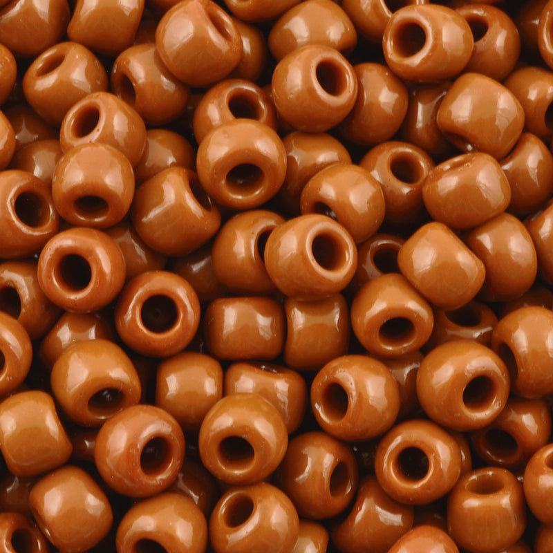 Seed Beads-3/0 Round-46L Opaque Terra Cotta-Toho-14 Grams