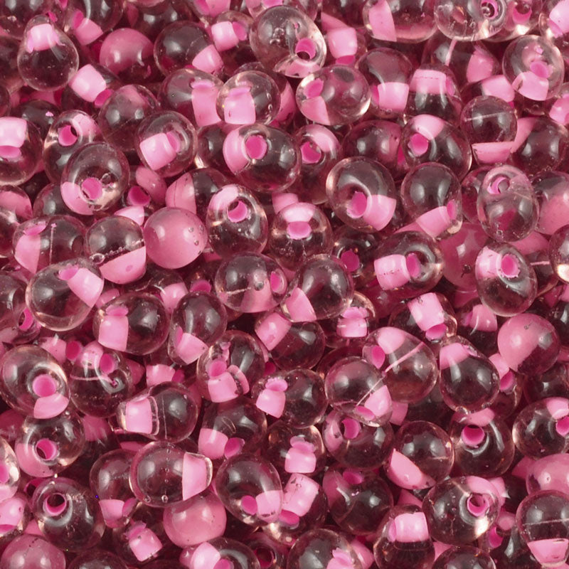 Seed Beads-3.4mm Drop-03 Pink Lined Smoky Amethyst-Miyuki-16 Grams