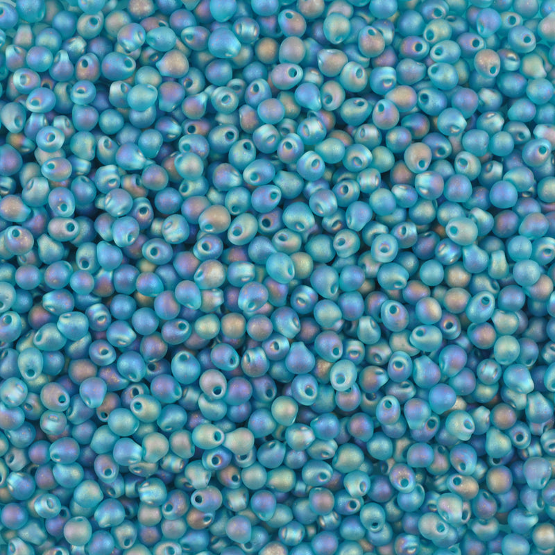 Seed Beads, Clear, small size (sew-on)
