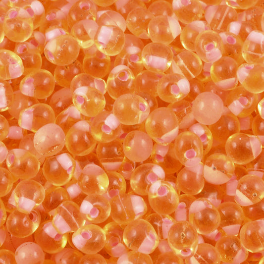 Seed Beads-3.4mm Drop-50 Electric Pink Lined Light Topaz-Miyuki-16 Grams