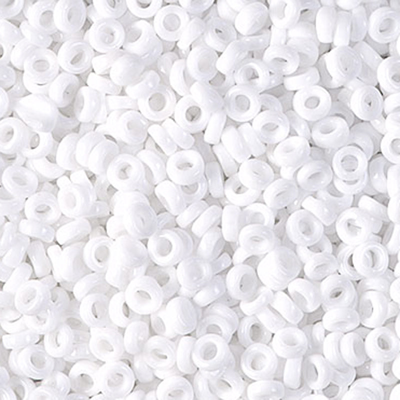 Seed Beads-3mm Spacer-402 White-Miyuki