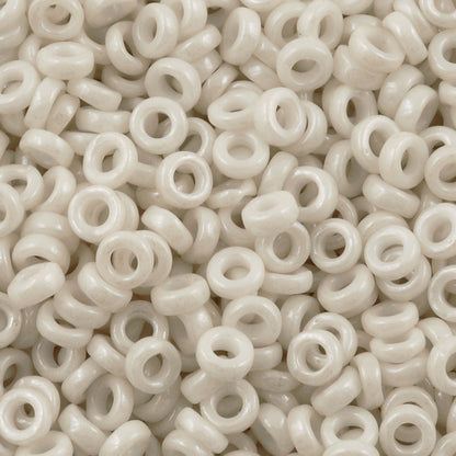 Seed Beads-3mm Spacer-600 Opaque Limestone Luster-Miyuki-7 Grams