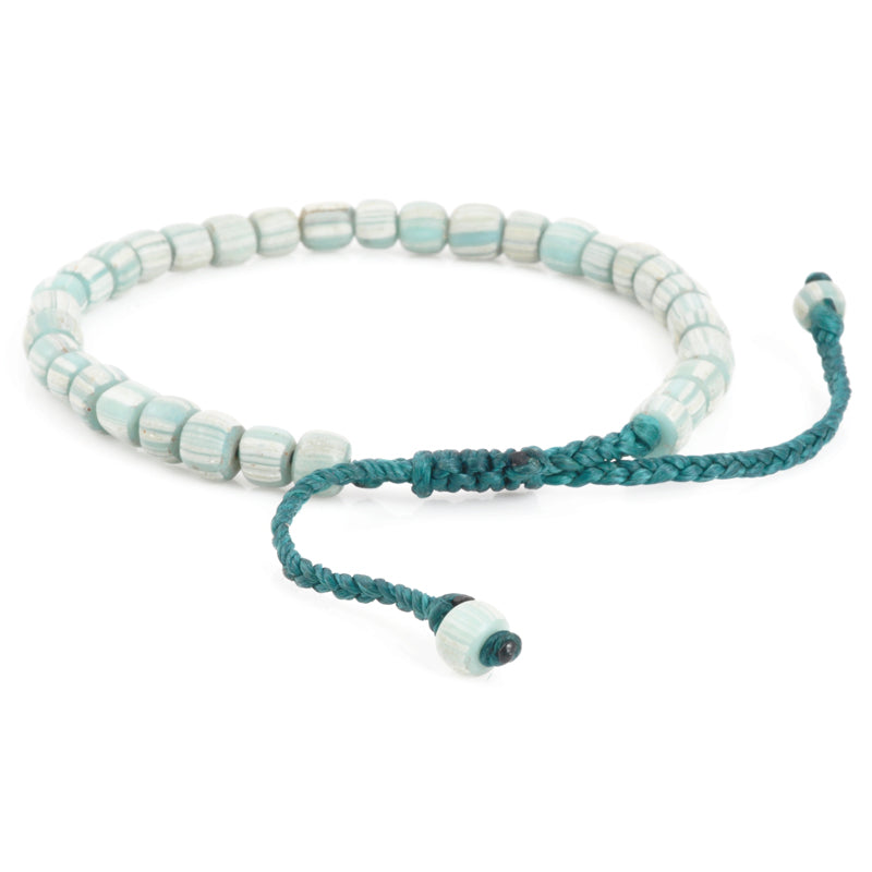 Seed Beads - 4mm Vintage White Glass Beads-Ghana - Tamara Scott Designs