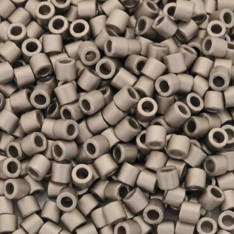 Seed Beads-8/0 Delica-321 Matte Nickel Plated-Miyuki-14 Grams