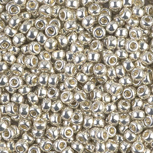 Seed Beads-8/0 Round-1051 Galvanized Silver-Miyuki