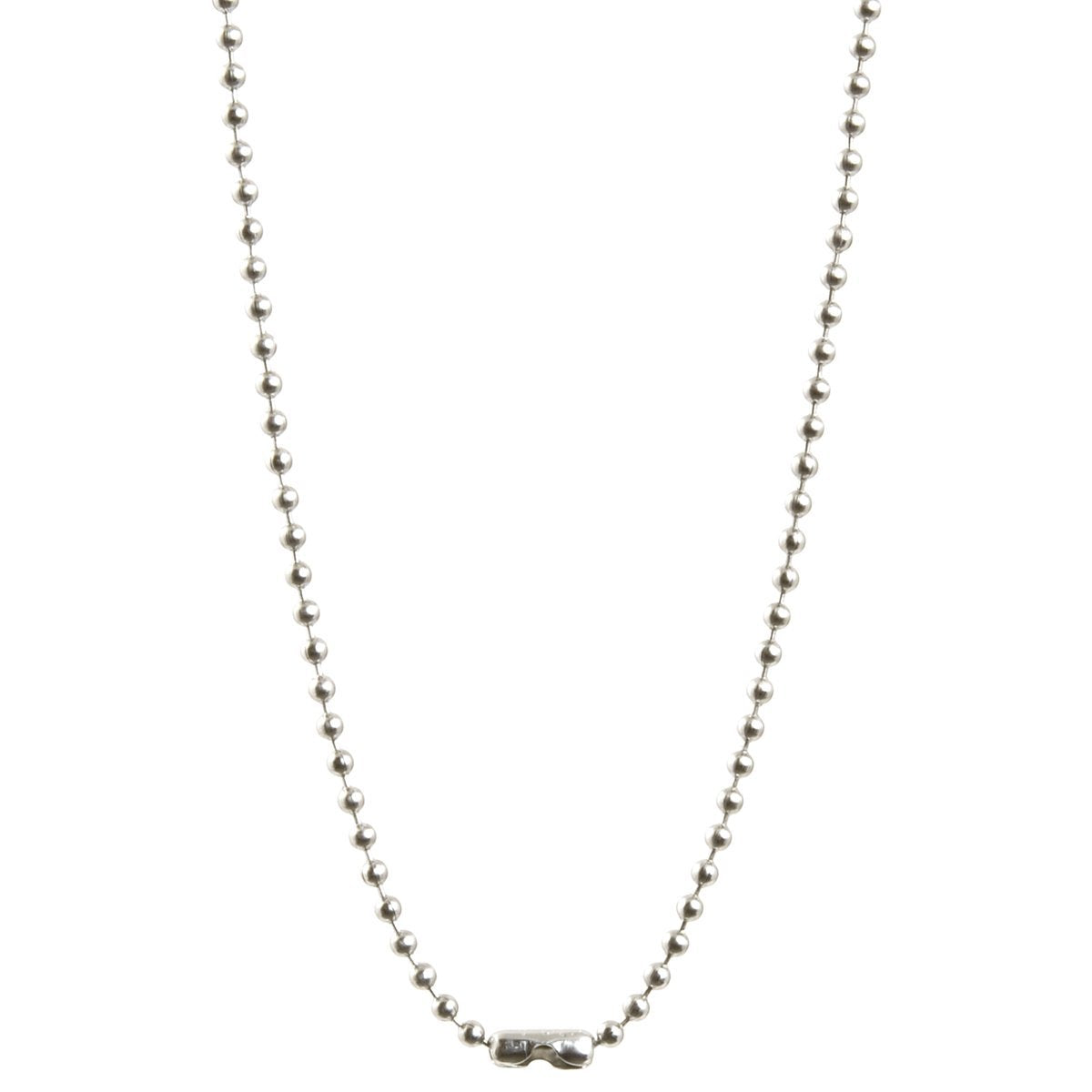 Simple-Letter T-Antique Silver Ball Chain Necklace