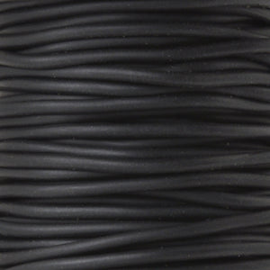 Supplies-1.5mm Rubber Cording-Black-Solid Core