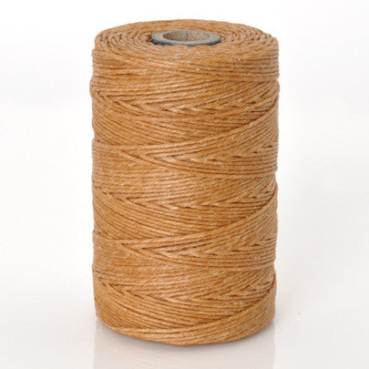 Supplies-3-Ply Waxed Irish Linen-Butterscotch