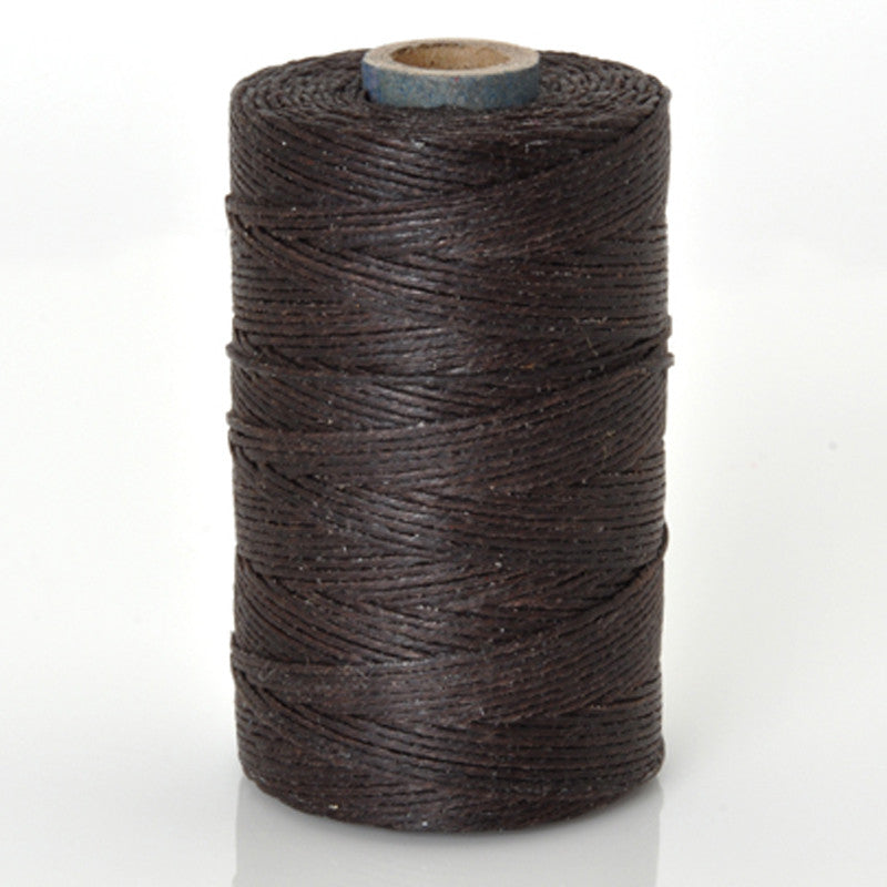 Supplies-3-Ply Waxed Irish Linen-Dark Chocolate