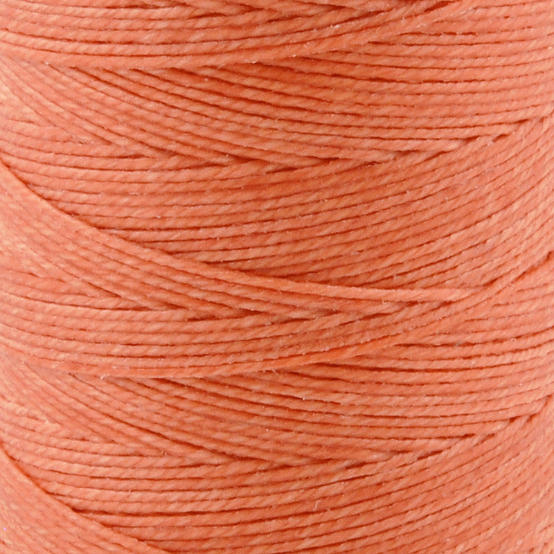 Supplies-3-Ply Waxed Irish Linen-Salmon