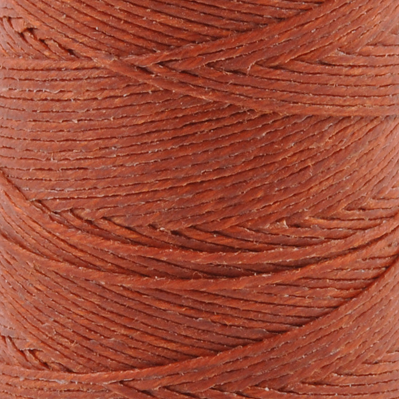 Supplies-4-Ply Waxed Irish Linen-Dark Rust