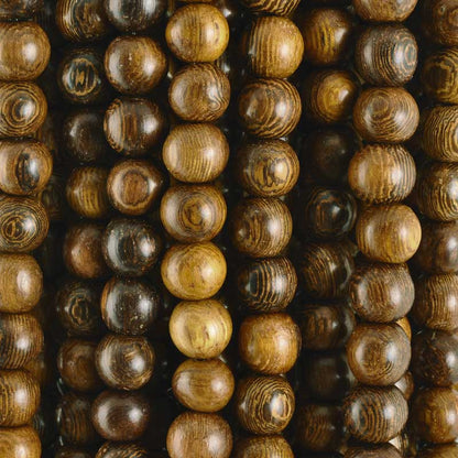 Wood-Round Robles Bead-16 Inch Strand