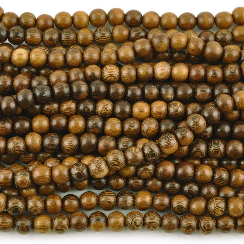 Wood-Round Robles Bead-16 Inch Strand